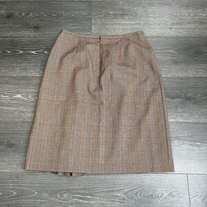 Classic Plaid Brown Skirt